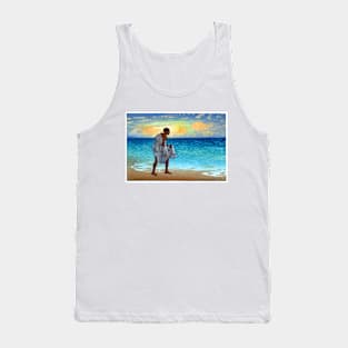 Hawaiian Fisherman On The Beach 1920, Charles William Bartlett Tank Top